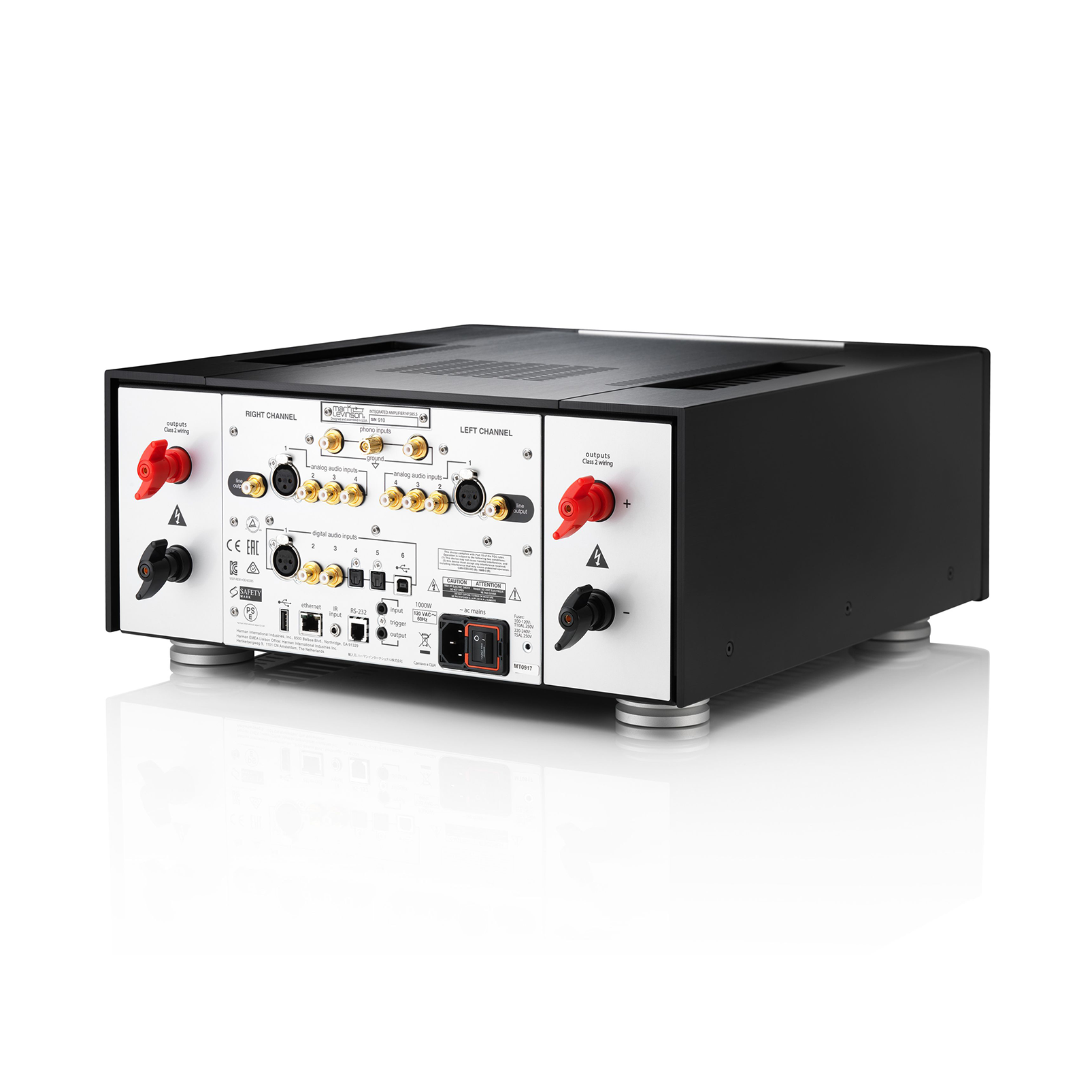N&ordm;585.5 - Black - Fully Discrete Integrated Amplifier with Class A Pure Phono Stage - Detailshot 3