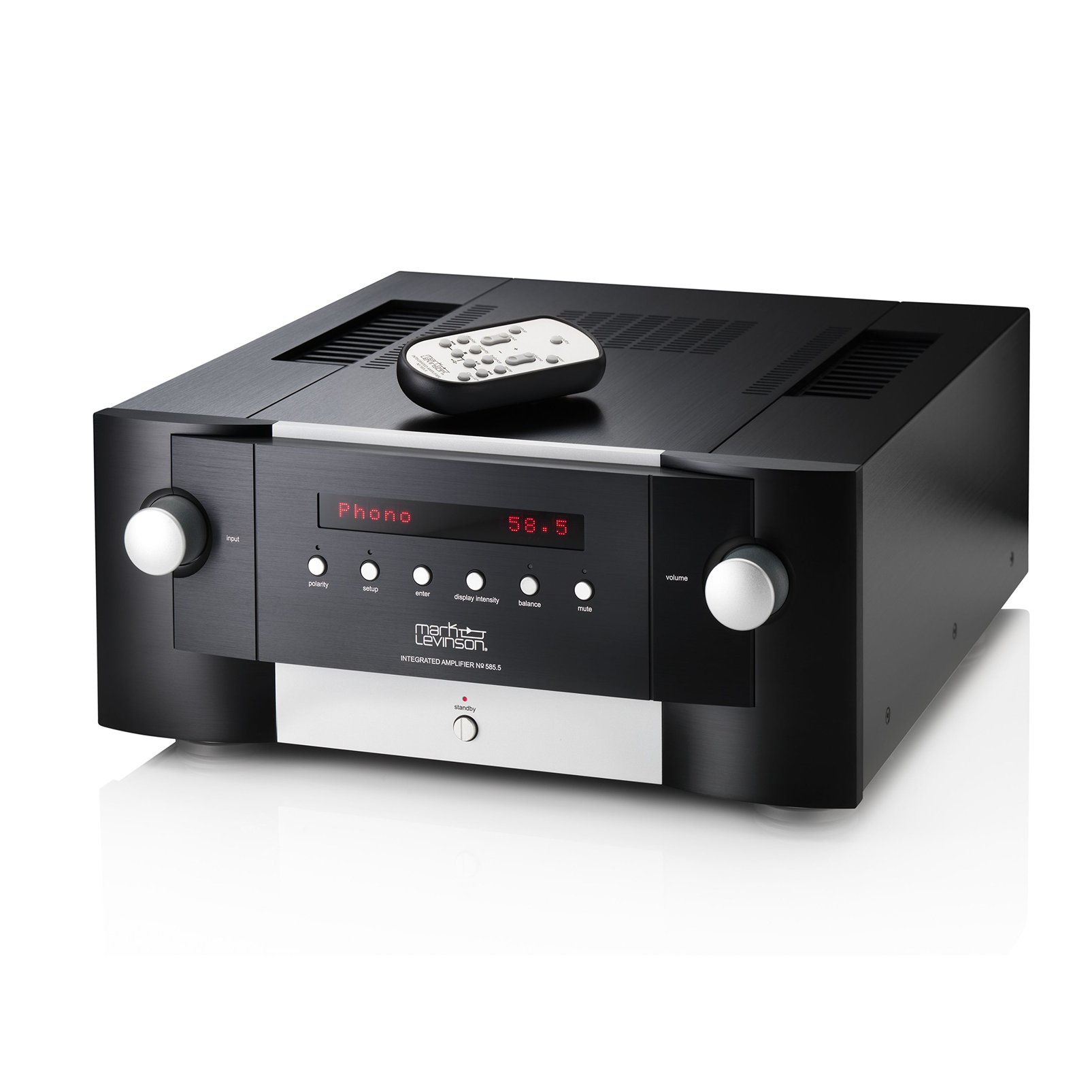 N&ordm;585.5 - Black - Fully Discrete Integrated Amplifier with Class A Pure Phono Stage - Detailshot 1